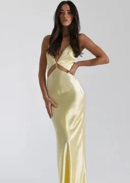Natalie Rolt Iris Maxi Dress Yellow Size 6 for rent on The Volte - image 1