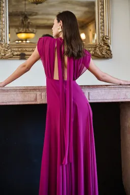 Calia Collection Gia Maxi Dress Fuchsia Size 10 for rent on The Volte - image 3