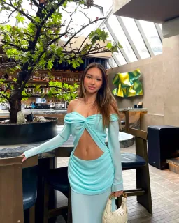 Natalie Rolt Emily Gown Baby Blue Size 1 / 8 AU for rent on The Volte - image 4