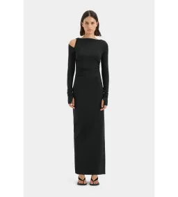 Sir the Label Elm Long Sleeve Midi Dress in Black Size 8/S for rent on The Volte - image 1