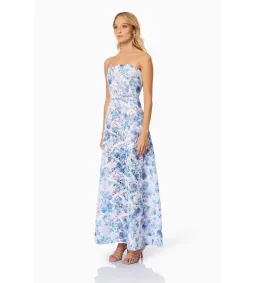 Elliatt Savannah Fitted Strapless Maxi Dress Multi Floral Size M/AU 10 for rent on The Volte - image 2