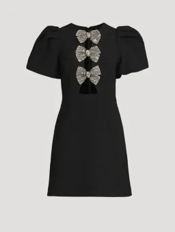 Rebecca Vallance Julianna Puff Sleeve Mini Dress Black Size 8  for rent on The Volte - image 3