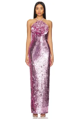 Lovers and Friends Lilium Gown in Pink Size 8  for rent on The Volte - image 1