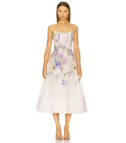 Zimmermann Dawning Corset Dress in Multi Hydrangea Size AU 10 for rent on The Volte - image 1