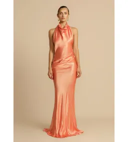 Arcina Ori Gaia  Maxi Dress Papaya Size S / Size 8 for rent on The Volte - image 1