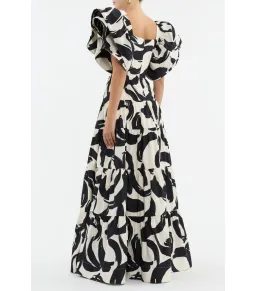 Rebecca Vallance Pompidou Maxi Dress Print Size 6 for rent on The Volte - image 3