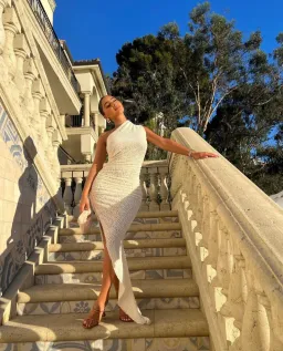 Cou Coo Pasu Maxi Dress White Size 6 for rent on The Volte - image 1