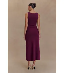 Meshki Sawyer Sleeveless Buttoned Maxi Dress Plum Size XXS / AU 4 for rent on The Volte - image 3