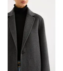 Nude Lucy Riley Wool Coat Charcoal Size XS / AU 6 for rent on The Volte - image 2