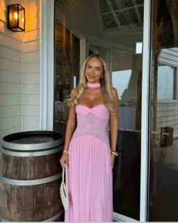 Raphaella Santana Ophelia Maxi Dress Pink Size AU8 for rent on The Volte - image 2