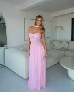 Raphaella Santana Ophelia Maxi Dress Pink Size AU8 for rent on The Volte - image 1