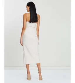 Bec & Bridge Dominique Asymmetric Midi Dress Vanilla Size 10 for rent on The Volte - image 3