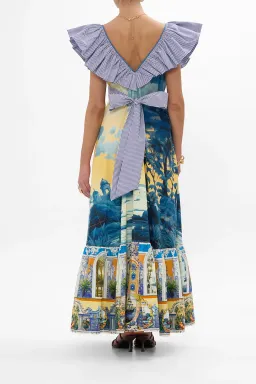Camilla frill neck dress with hardware Song of Saint Anthony XS/S maxi for rent on The Volte - image 2