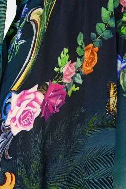 Camilla Basked In Baroque Button Maxi Dress With Shaped Waistband Multi Size 14/L for rent on The Volte - image 5