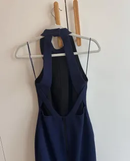 Camilla and Marc Backless Mini Dress Navy Size 10 for rent on The Volte - image 4