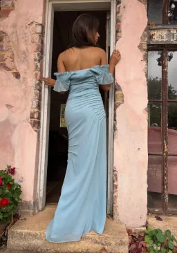 Vera Wang The Parissa Maxi Dress Blue Size 6 for rent on The Volte - image 4