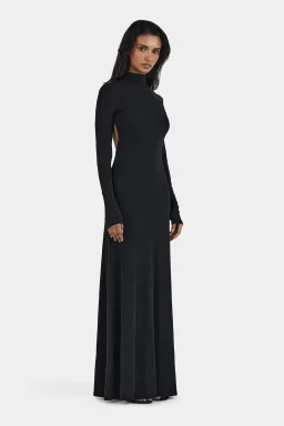 Hansen and Gretel Daphne Maxi Dress Black Size 10 for rent on The Volte - image 2