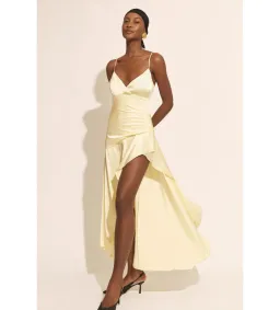 Bardot Sorella Midi Dress In Canary Yellow Size 6  for rent on The Volte - image 1