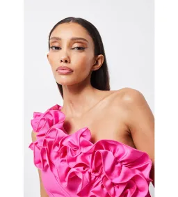 Mossman Revelations Mini Dress Fuchsia Size 14 for rent on The Volte - image 5