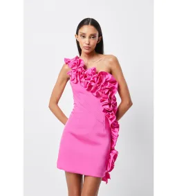 Mossman Revelations Mini Dress Fuchsia Size 14 for rent on The Volte - image 4