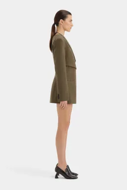 Sir the Label Sartoria Mini Dress in Chocolate Marle Size 8  for rent on The Volte - image 4