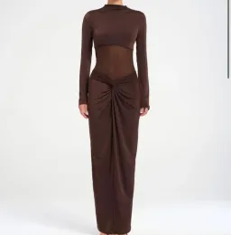 Benni Dora Maxi Dress Chocolate Size AU 8 for rent on The Volte - image 1