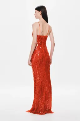 Misha Sapphire Sequin Maxi Dress in Red Size AU 12 for rent on The Volte - image 2