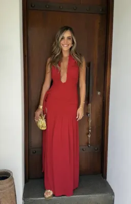 Deconduarte Dakota Pure  Dress Red Size 10 for rent on The Volte - image 1