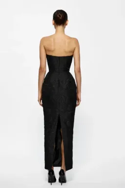 Effie Kats Kiera Midi Dress Black Size 8  for rent on The Volte - image 2
