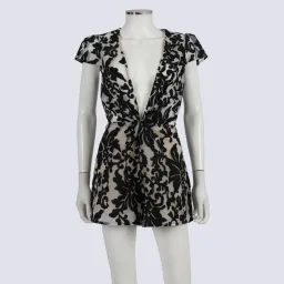 C/MEO Collective Cameo Operator Romper Mini Black Lace Size AU 6 for rent on The Volte - image 5