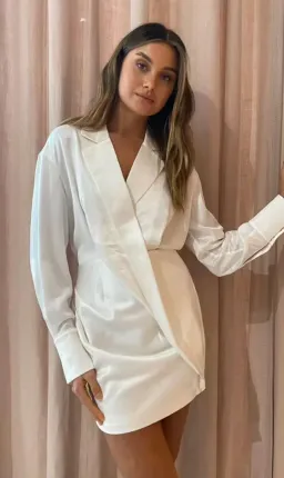 Acler Woodbine Mini  Dress in White Size AU 10 for rent on The Volte - image 2