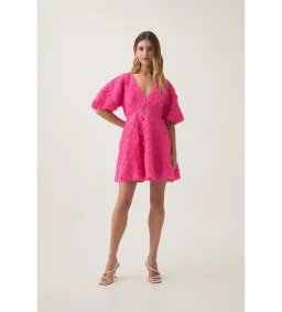 Aje Florential Mini Swing Dress Azalea Pink Size 8 for rent on The Volte - image 1