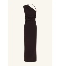 Shona Joy Beau Gathered Asymmetrical Midi Dress in Espresso Size XS / AU 6  for rent on The Volte - image 6
