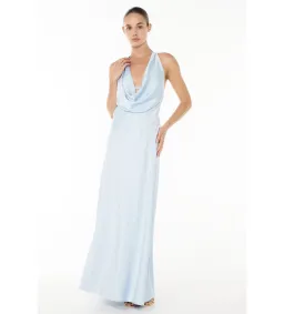 Manning Cartell Charmed Cowl Slip Maxi Dress Dove Blue Size AU 6 for rent on The Volte - image 4