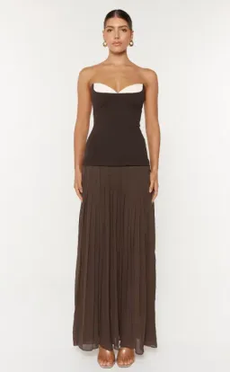 She is Olla Nicolette Maxi in Espresso Size 6  for rent on The Volte - image 1