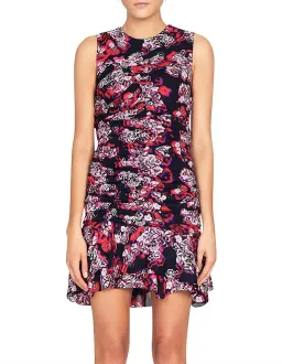 Camilla and Marc Grenadine Ruched Mini Dress in Print Size AU 8  for rent on The Volte - image 1