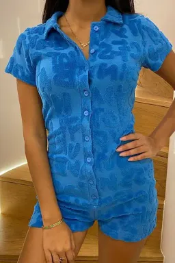 Jaded London Playsuit Blue Size 6  for rent on The Volte - image 2