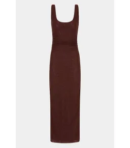 Sir the Label Jacques Twist Midi Dress Espresso Brown Size 2 / AU 10 for rent on The Volte - image 4