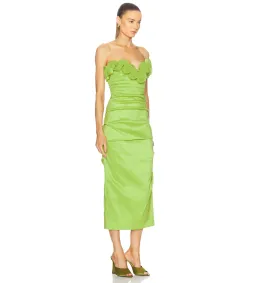 Rachel Gilbert Ren Dress in Lime Size 8 for rent on The Volte - image 2