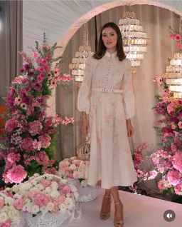 Zimmermann Crush Buttoned Midi Dress Size AU 14 for rent on The Volte - image 7