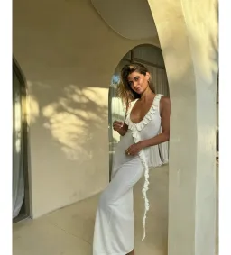 Asta Resort Antonella Maxi Dress Blanca Size AU 8 for rent on The Volte - image 2