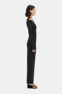 Sir the Label Elm Long Sleeve Midi Dress in Black Size 10 for rent on The Volte - image 4