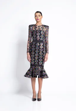 Zhivago Mokai Nights Midi Dress in Multi Size 8 for rent on The Volte - image 1