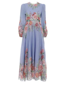 Zimmermann Bellitude Floral Maxi Dress in Cornflower Size 1 AU 10 for rent on The Volte - image 3