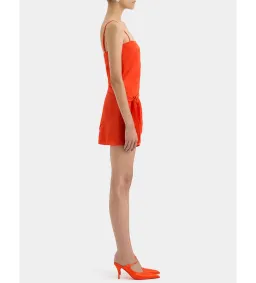 Sir The Label Rosalia Wrap Mini Dress Tangerine Size 14/XL for rent on The Volte - image 3