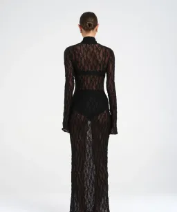 BENNI Dante Maxi Dress Black Size 8  for rent on The Volte - image 3