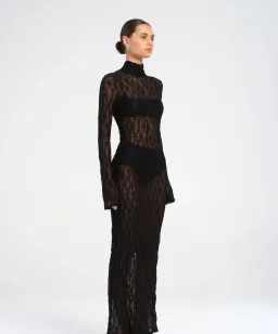 BENNI Dante Maxi Dress Black Size 8  for rent on The Volte - image 2