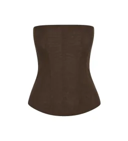 Leau Brown Muse Mesh Corset Top Size Size 14 for rent on The Volte - image 2