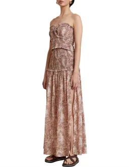 Bec and Bridge Gloria Maxi Floral Strapless Dress in Brown Size 10 for rent on The Volte - image 2