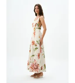 Roame Isolde Maxi Dress Raphia Bloom One Size for rent on The Volte - image 2